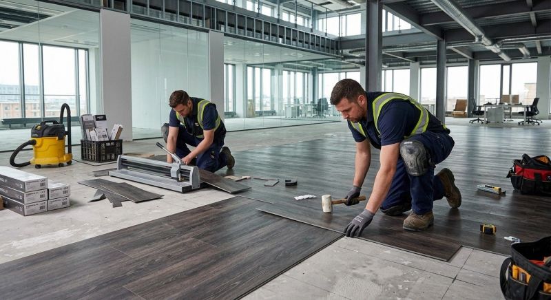 Our team working on Flooring Service projects in Wright County, MN