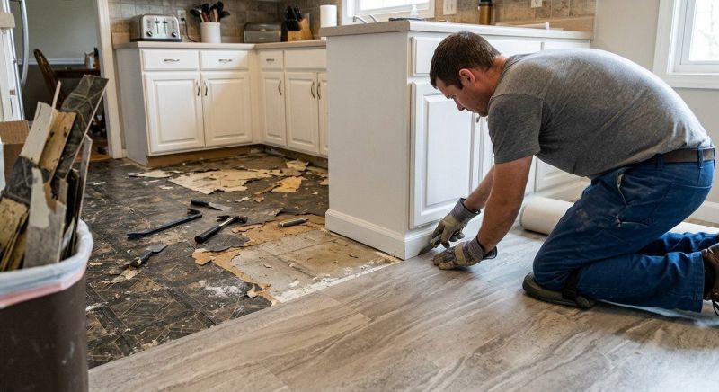 Linoleum Flooring Replacement in Wright County, MN