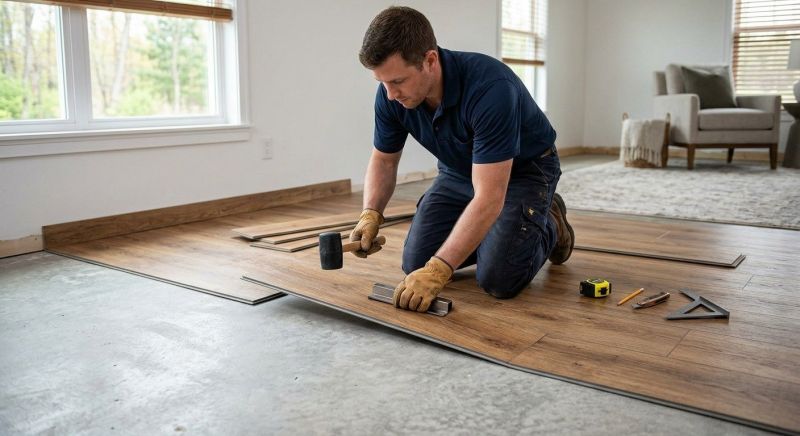 Luxury Vinyl Tile Installation in Osseo, MN
