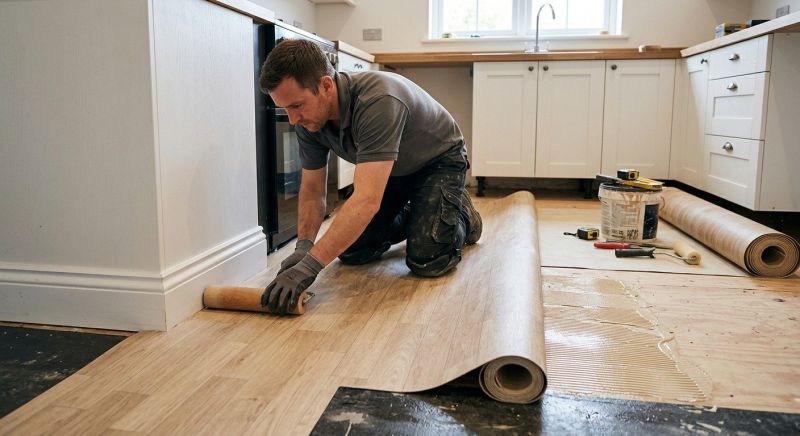 Sheet Linoleum Installation in Mound, MN