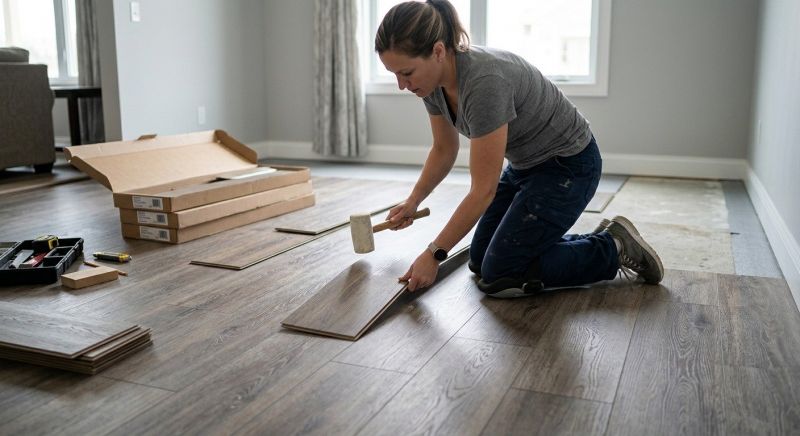 Vinyl Plank Floor Installation in Wright County, MN